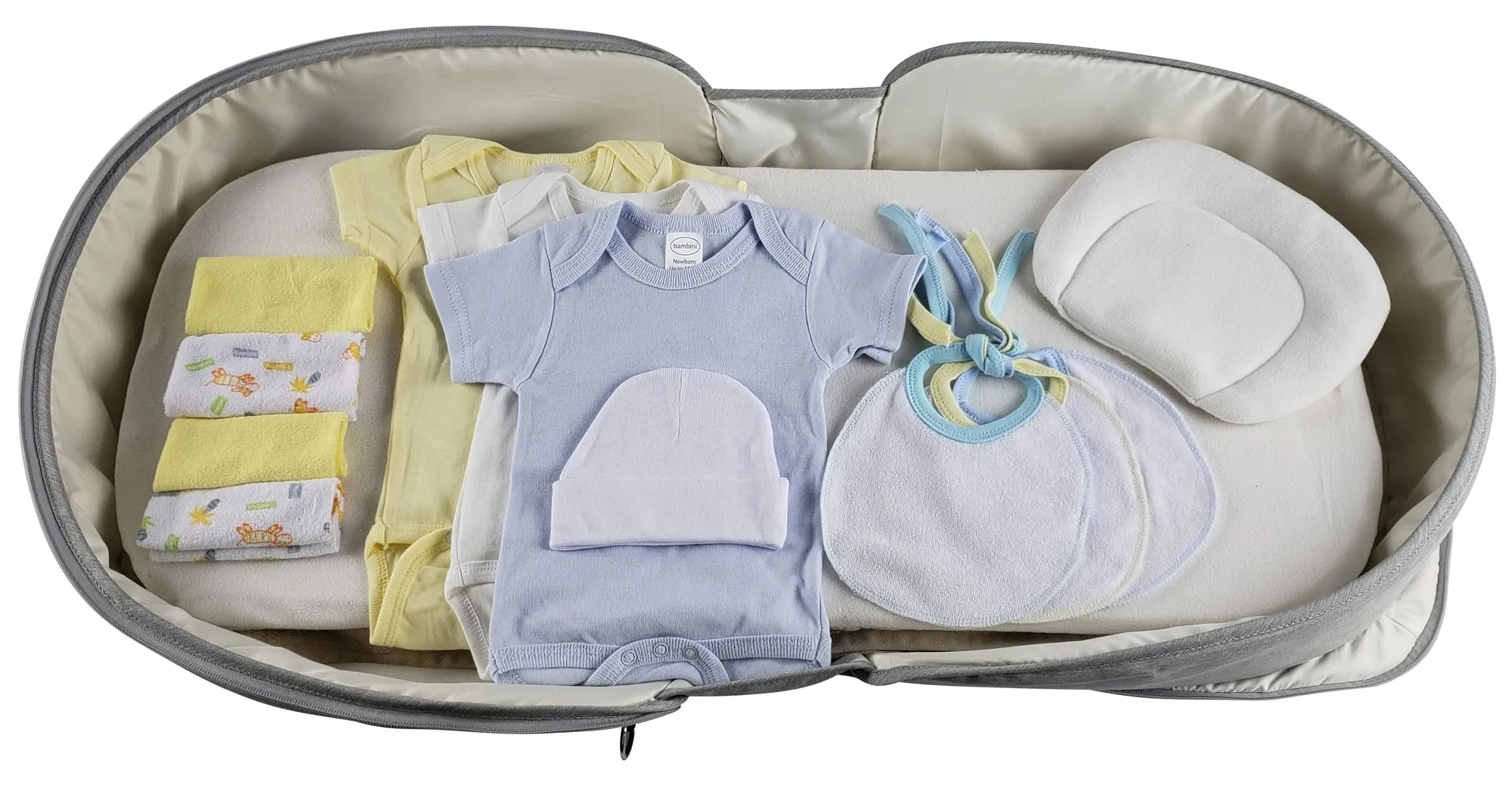 12 pc Baby Clothing Starter Set with Diaper Bag