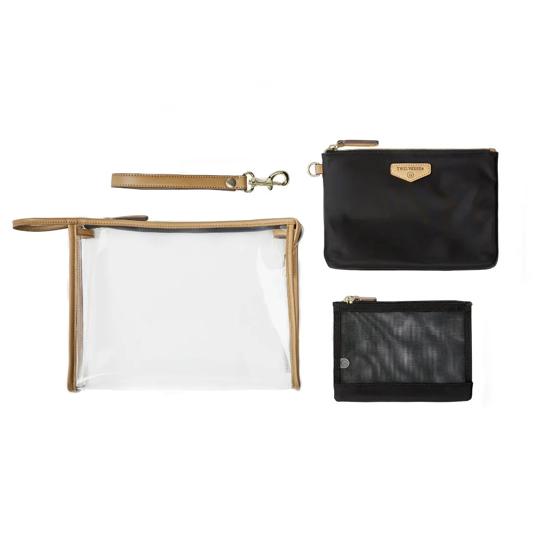 3-In-1 Travel Organiser Pouch Set Black