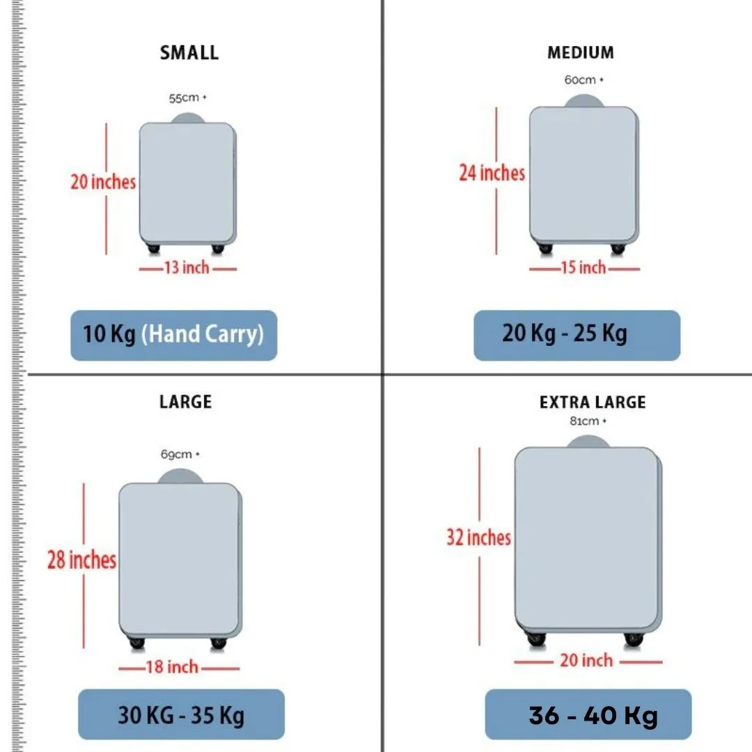 32 Inch VL PU Leather Soft Material Big Size 4 Wheel Luggage Bag | Get T-3 Cabin Bag Combo Gift | 36-40 Kg Capacity