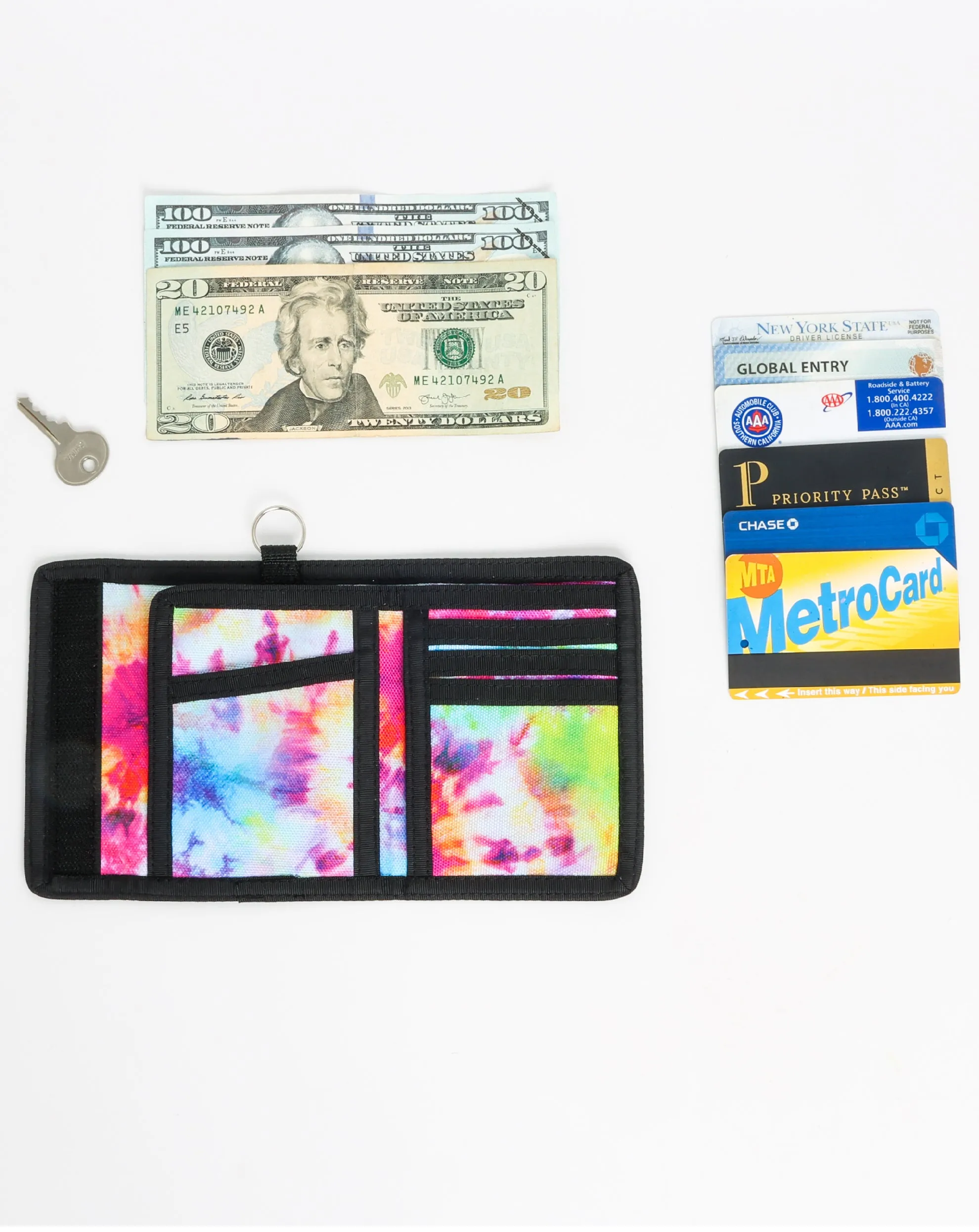 80's Wallet | Bi-Fold RFID |Tie-Dye Splash