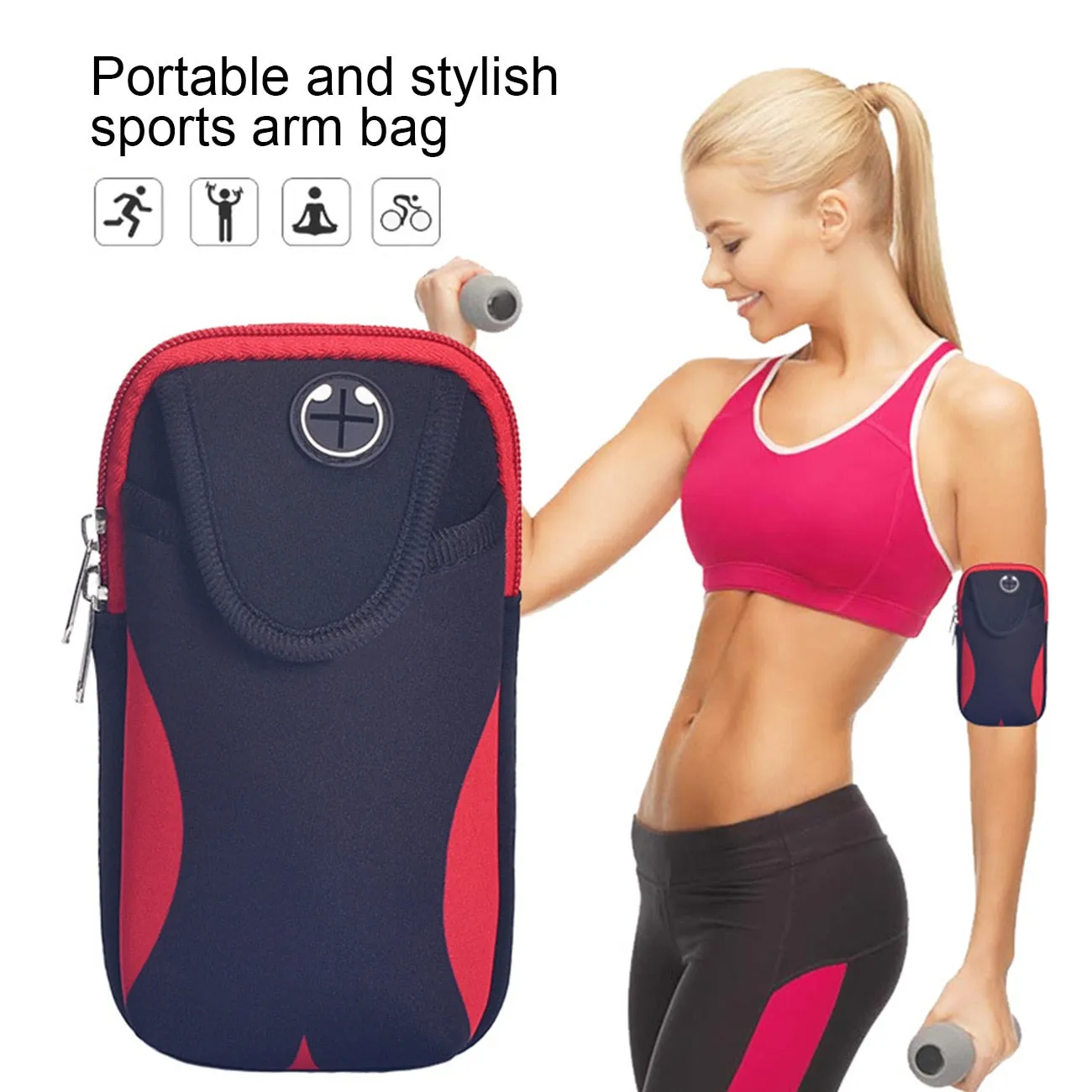 Athletic Bags- Universal Running Armband Arm Cell Phone Holder