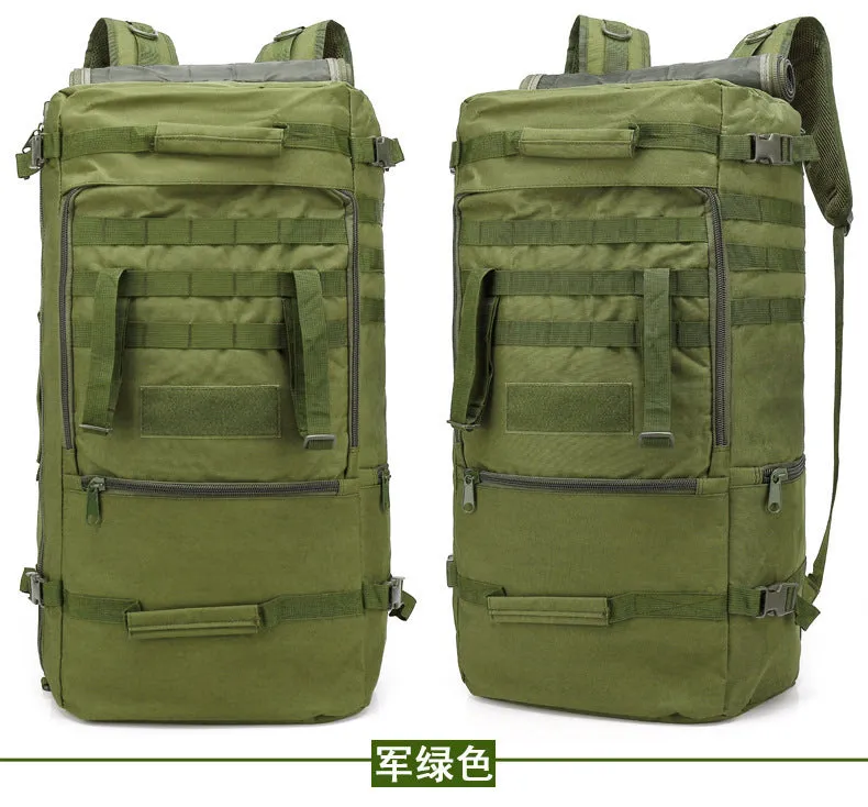 Backpack 60L Large Capacity Multi-Purpose Travel Bag Sports  Combat Bag Men's Outdoor Sports