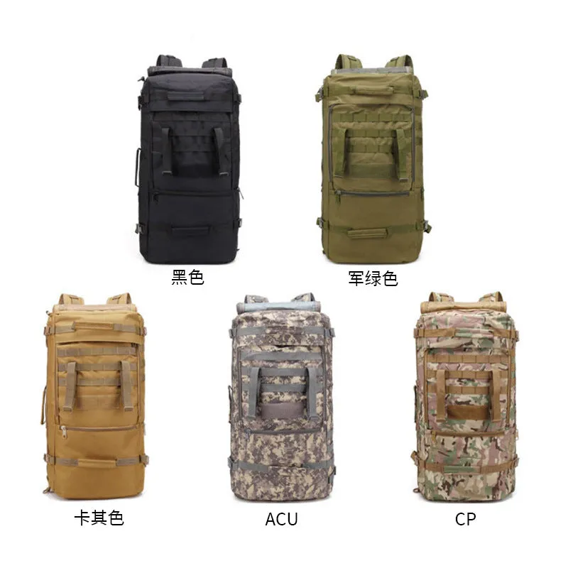 Backpack 60L Large Capacity Multi-Purpose Travel Bag Sports  Combat Bag Men's Outdoor Sports
