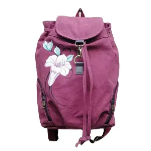 Backpack Canvas Hand-Painted Chinese Ethnic Style Women's Backpack Hand-Painted Bag
