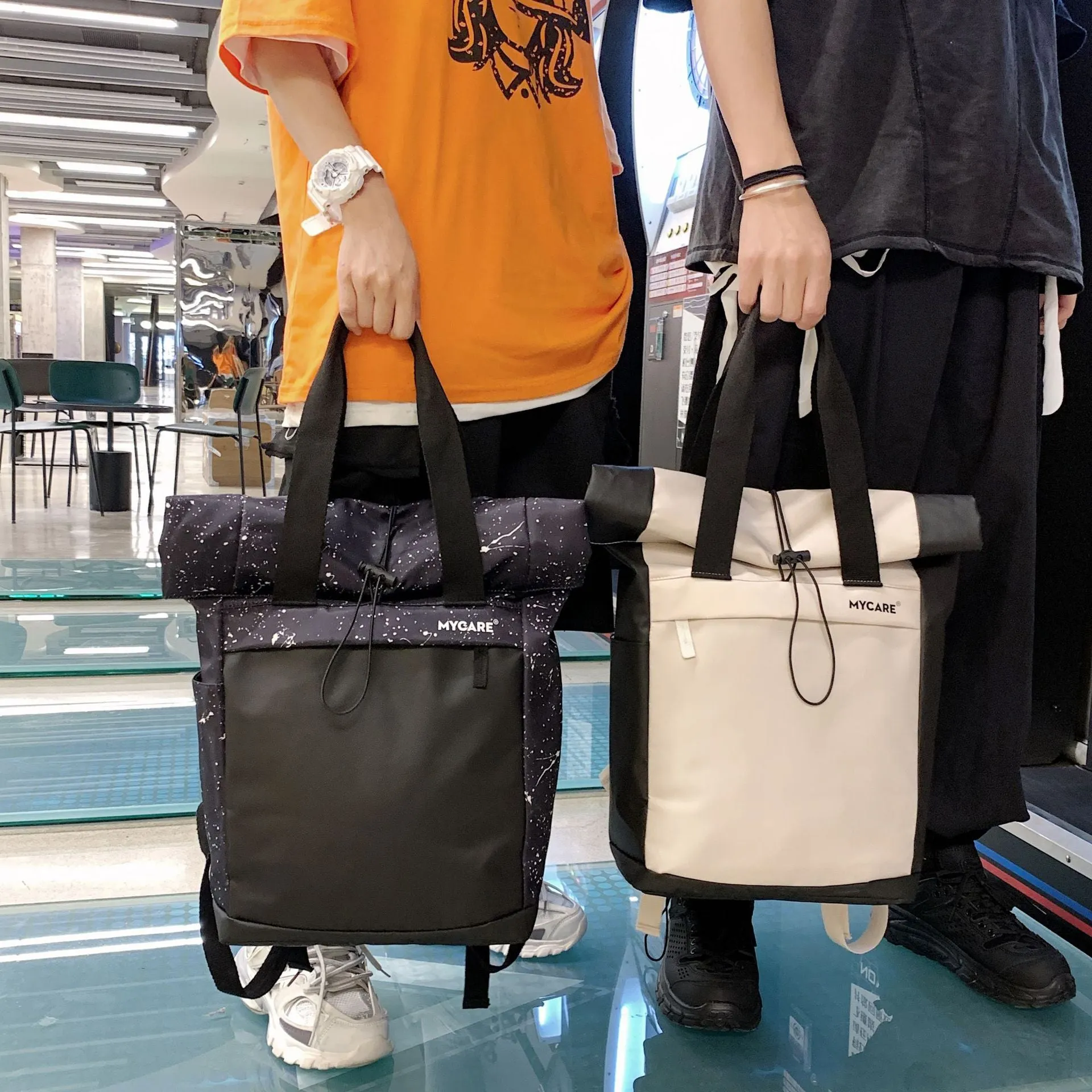 Backpack  Fashion Casual Sports Outdoor   Male Personality Student Schoolbag
