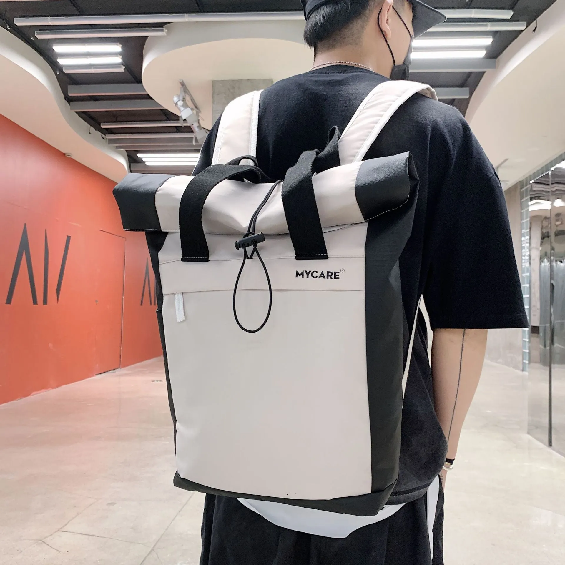 Backpack  Fashion Casual Sports Outdoor   Male Personality Student Schoolbag
