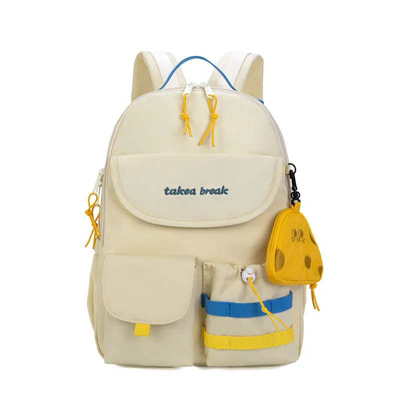 Backpack Large Capacity Japanese Korean Junior High School Student Macaron Class Schoolbag College Student