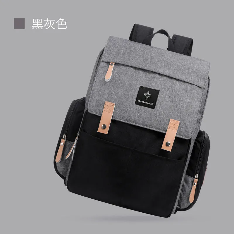 Backpack Mom Bag Baby Diaper Bag Baby Milk Powder Feeding Bottle Diaper