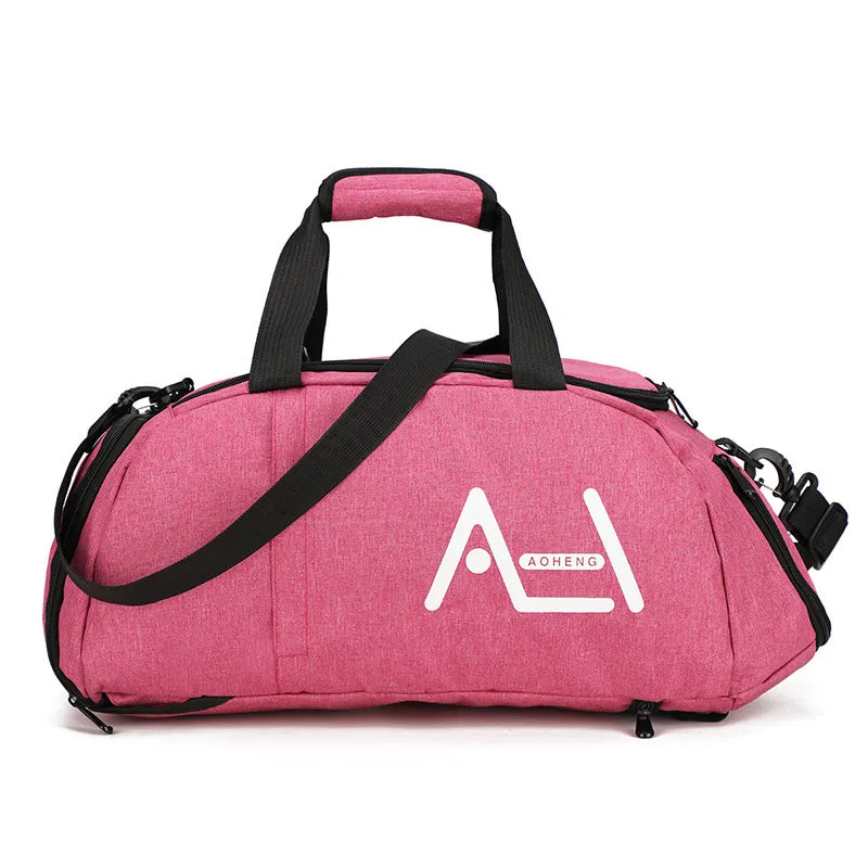 Backpack Multi-Functional Double-Back Men's and Women's Travel Bag Independent Shoe Pouch