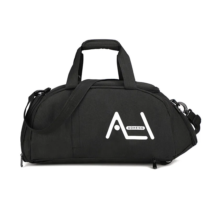 Backpack Multi-Functional Double-Back Men's and Women's Travel Bag Independent Shoe Pouch