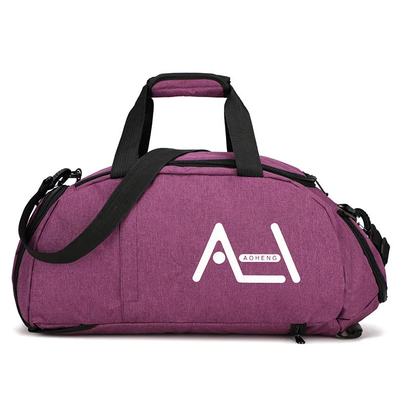 Backpack Multi-Functional Double-Back Men's and Women's Travel Bag Independent Shoe Pouch