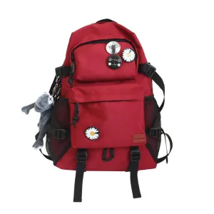 Backpack School Wear-Resistant Oxford Cloth Computer  Badge Outdoor Travel shoulder bag