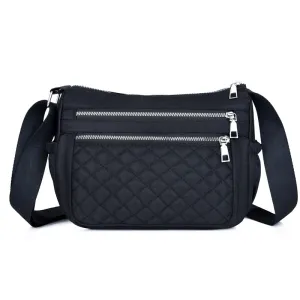 Backpack Shoulder Bag Nylon Cloth Bag Messenger Bag Casual Mummy Bag Rhombus   Can Be Fixed