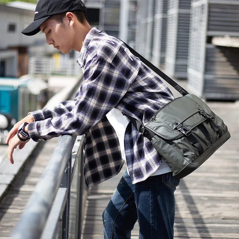 Backpack Vintage Messenger   Men Shoulder Crossbody Canvas Nylon Cloth Men   Trendy shoulder bag