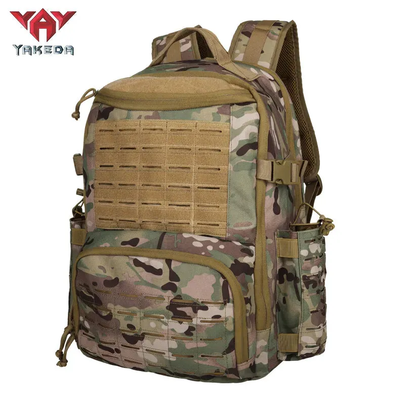 BK-2357 Tactical Backpack Hiking Bag Outdoor Sports Shoulder Bag Wear-Resistant Polyester Travel Hiking Large Capacity Backpacks
