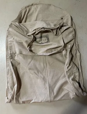Brand New Gucci Garment Suit,  Any Clothing Unisex LT Brown Bag