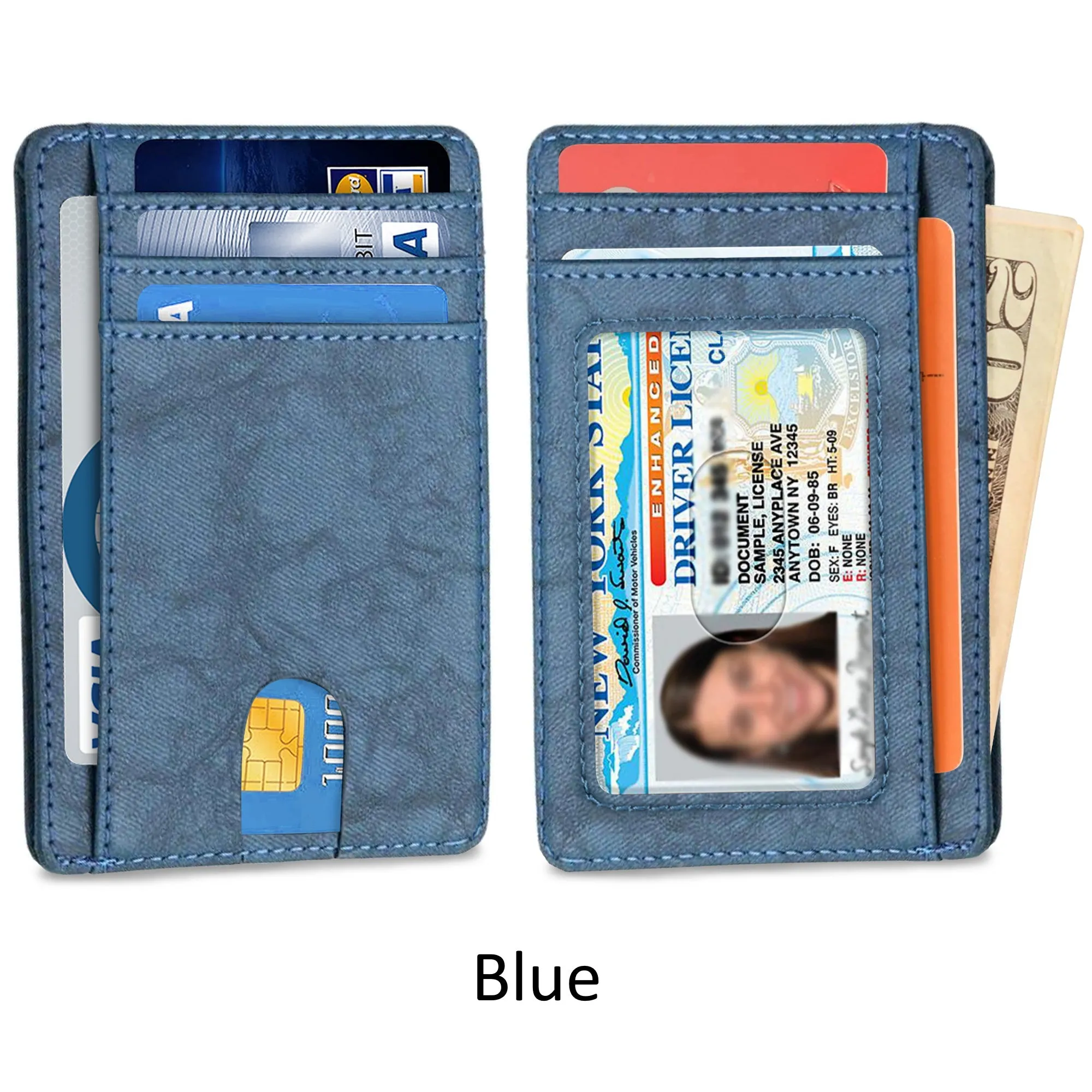 Ciana Slim Faux Leather Wallets For Men & Women