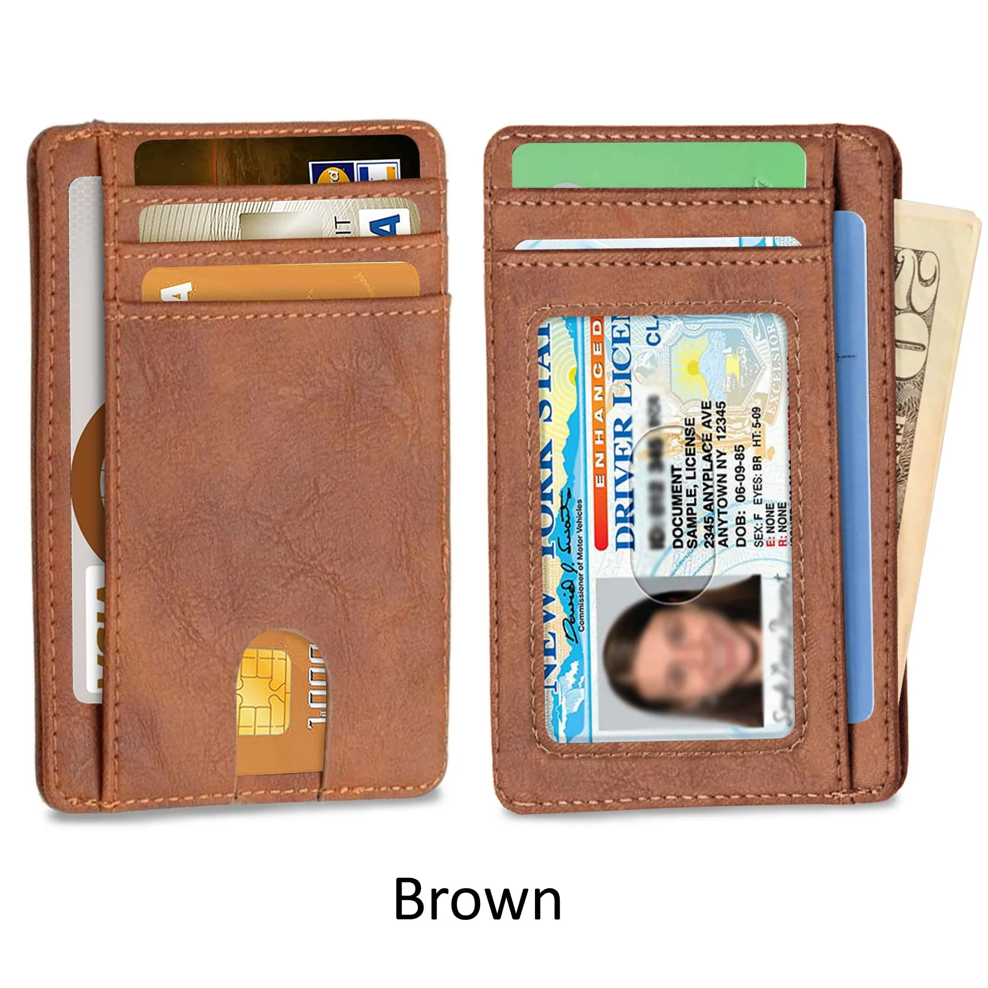 Ciana Slim Faux Leather Wallets For Men & Women