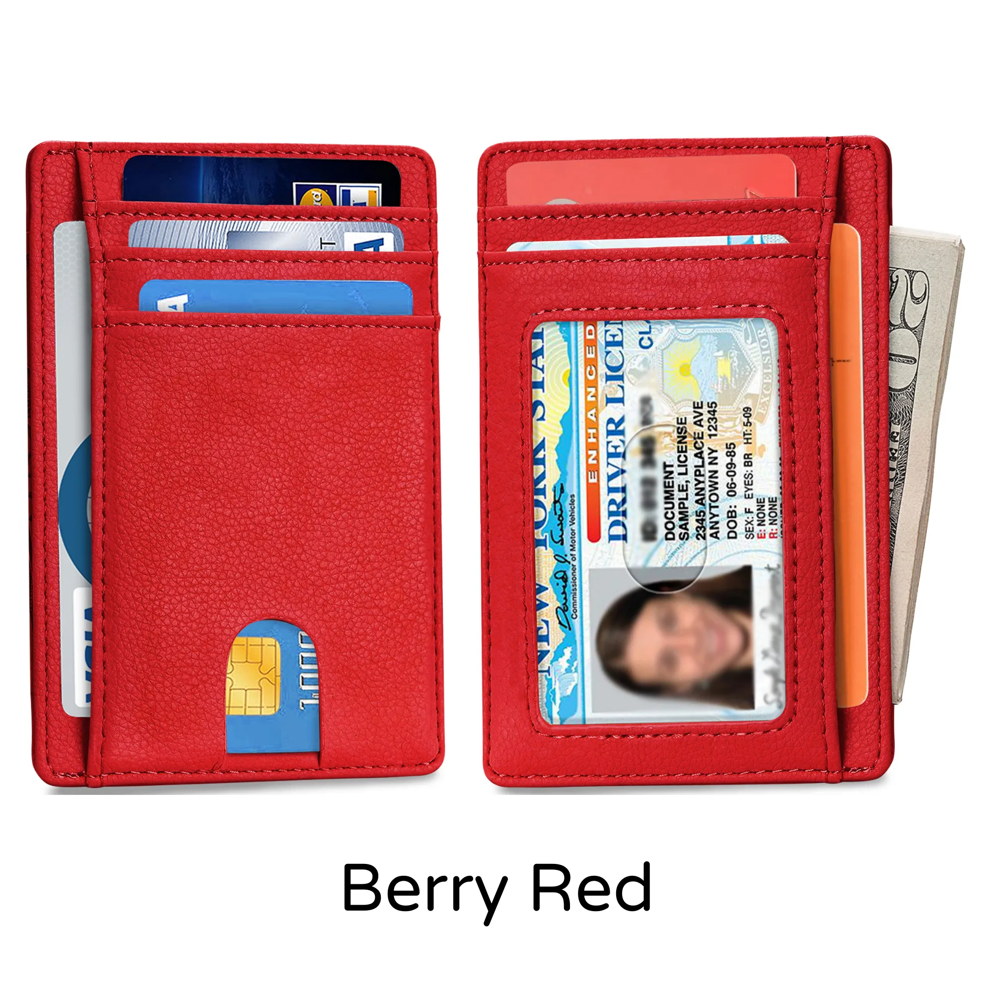 Ciana Slim Faux Leather Wallets For Men & Women