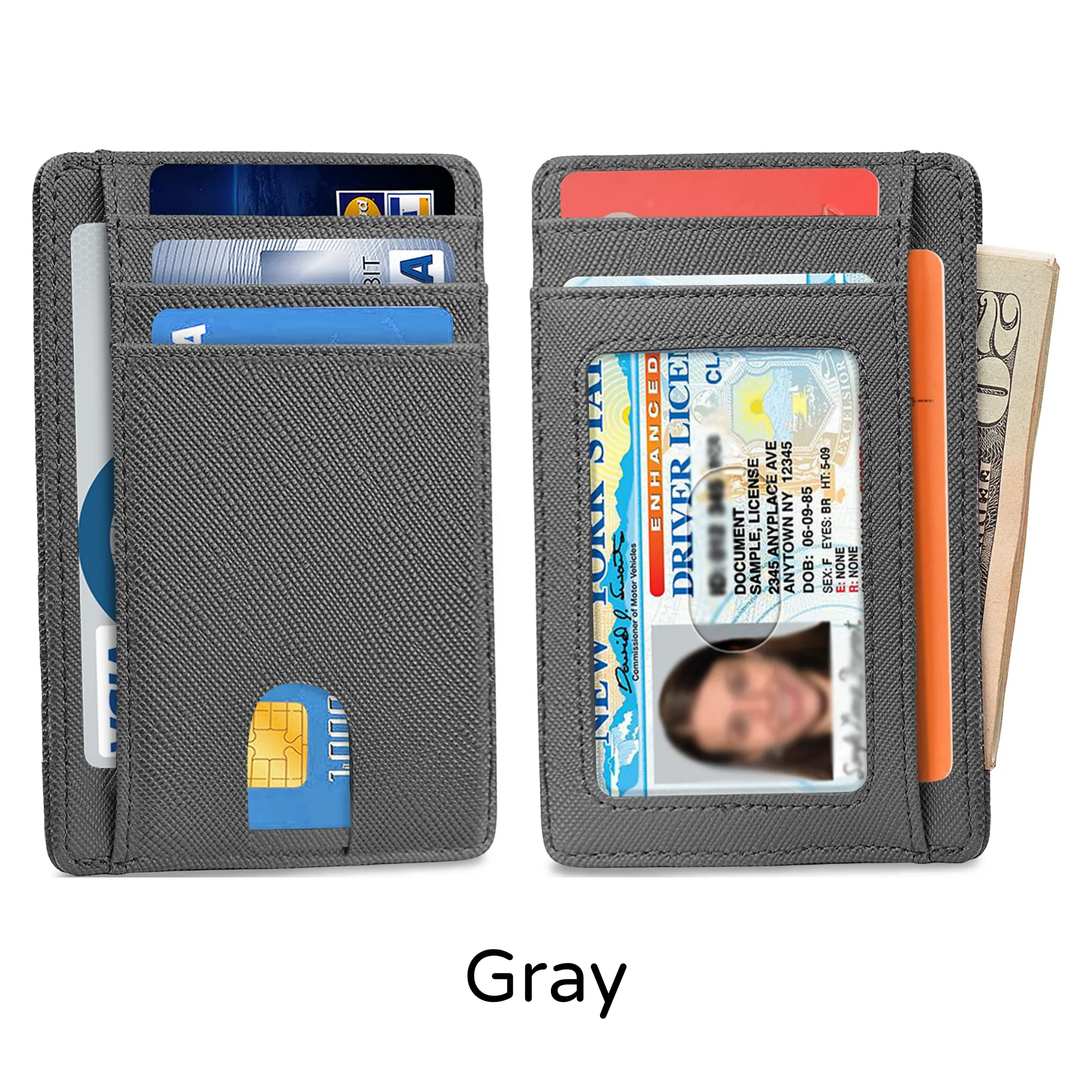 Ciana Slim Faux Leather Wallets For Men & Women