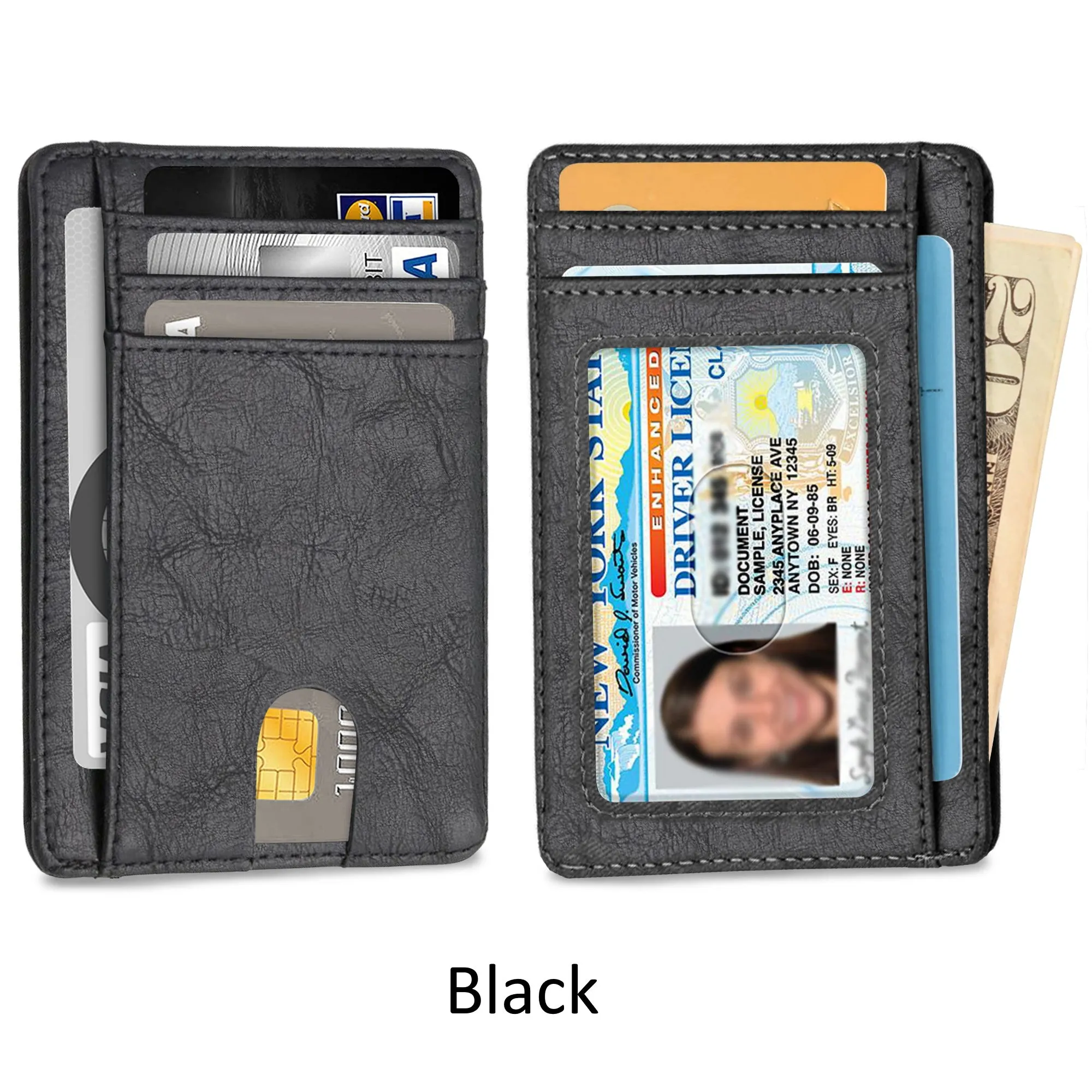 Ciana Slim Faux Leather Wallets For Men & Women
