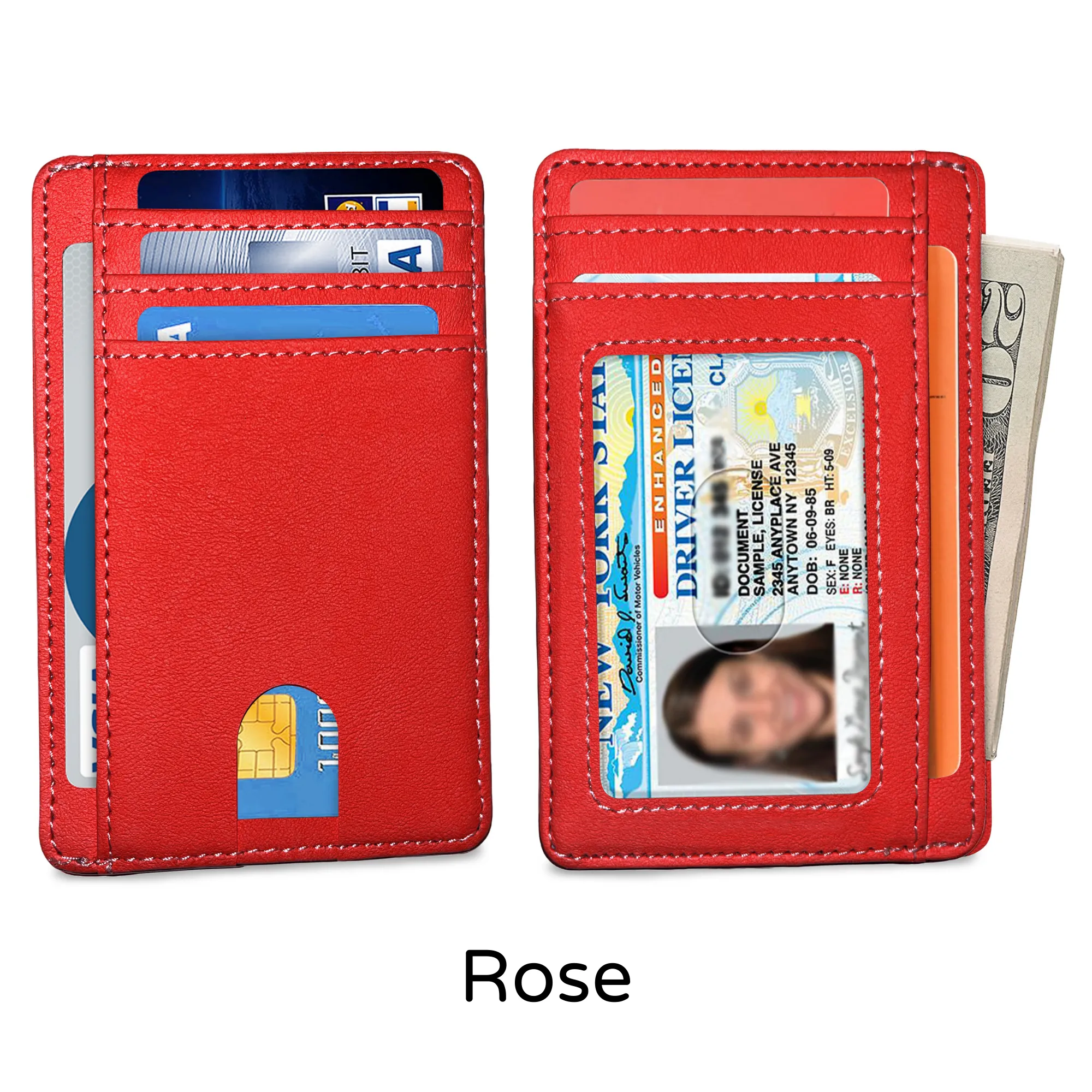 Ciana Slim Faux Leather Wallets For Men & Women