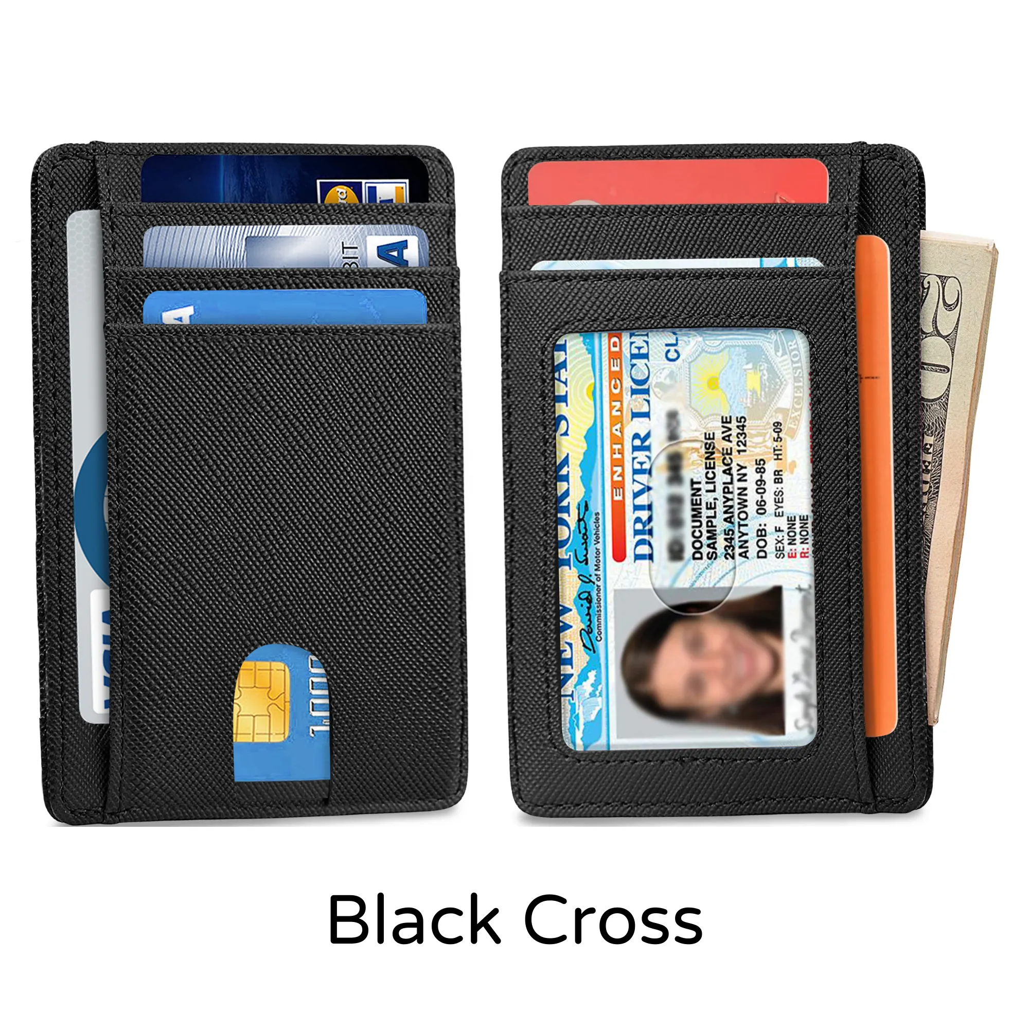 Ciana Slim Faux Leather Wallets For Men & Women