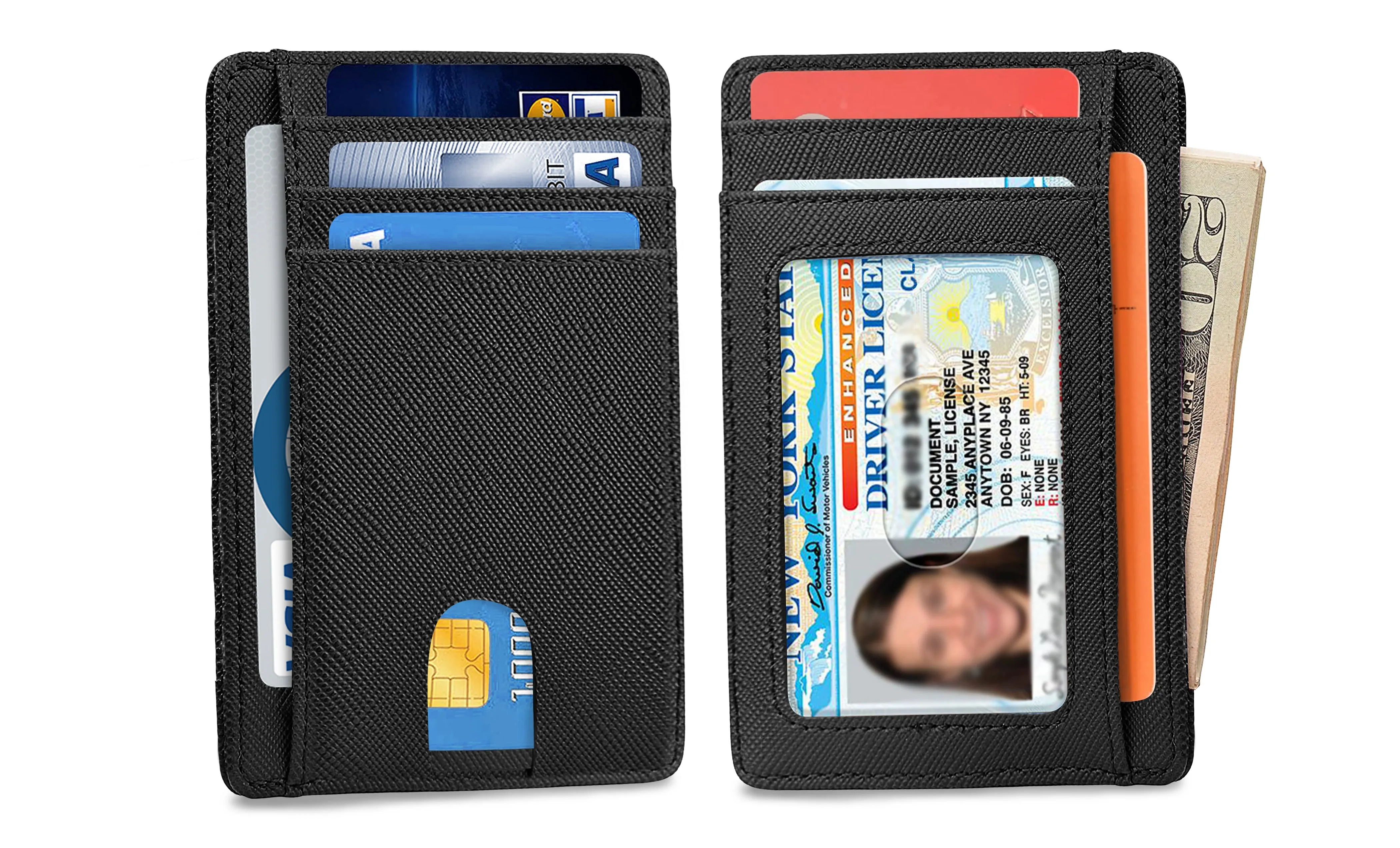 Ciana Slim Faux Leather Wallets For Men & Women