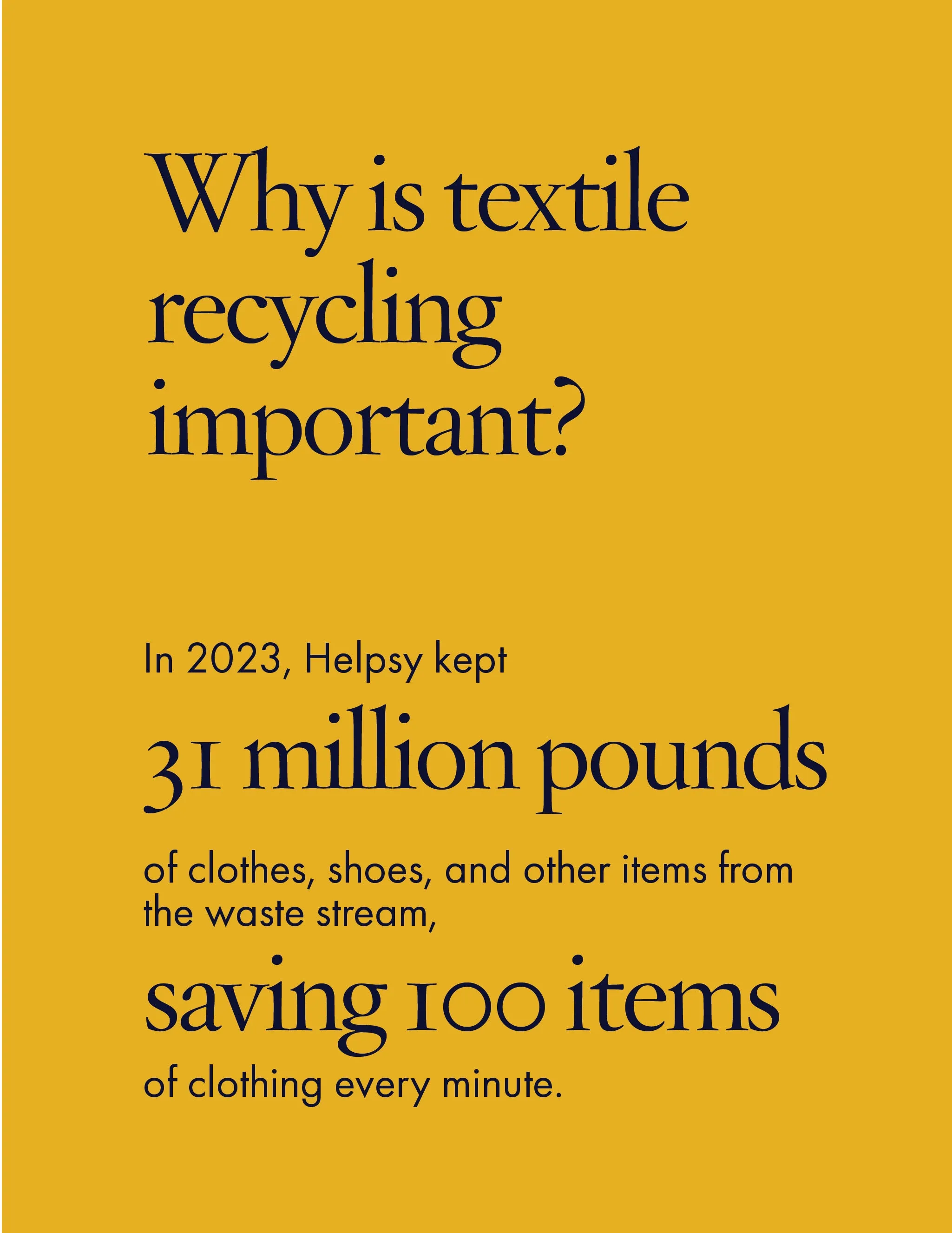 Clothing Recycling Bag