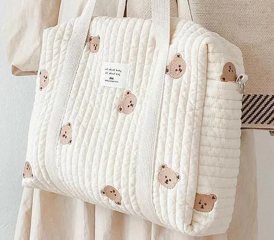 Cotton Fabric Diaper Handbag
