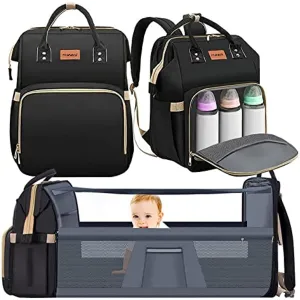 Diaper Bag Backpack, KUWANI Baby Diaper Bag with Changing Station for Boys