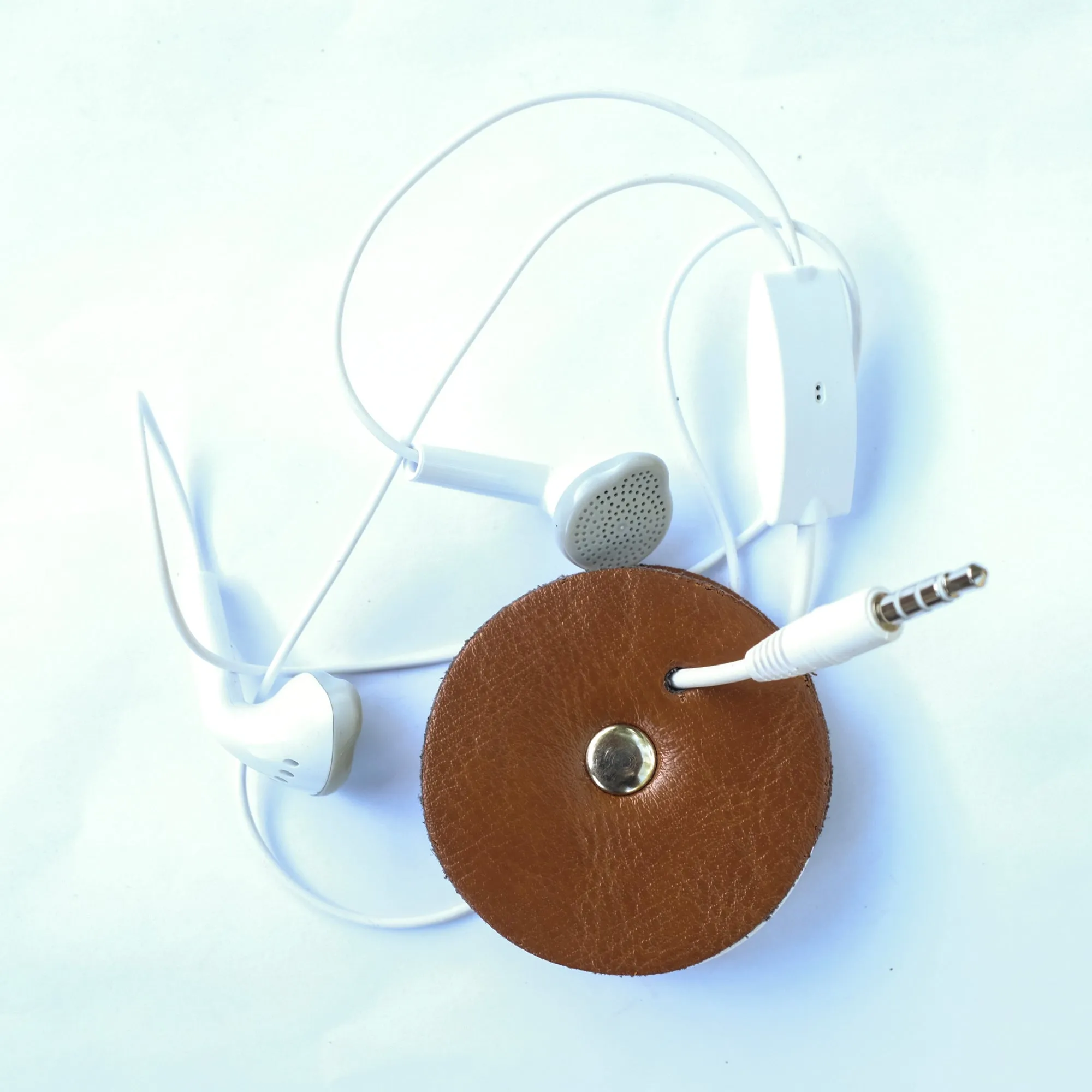 Earphone Holder - Leather Cord Holder