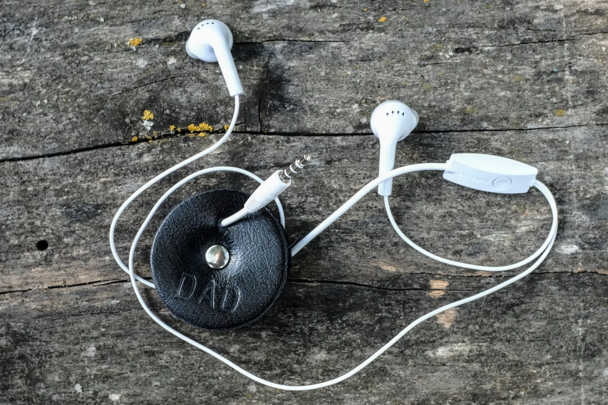 Earphone Holder - Leather Cord Holder