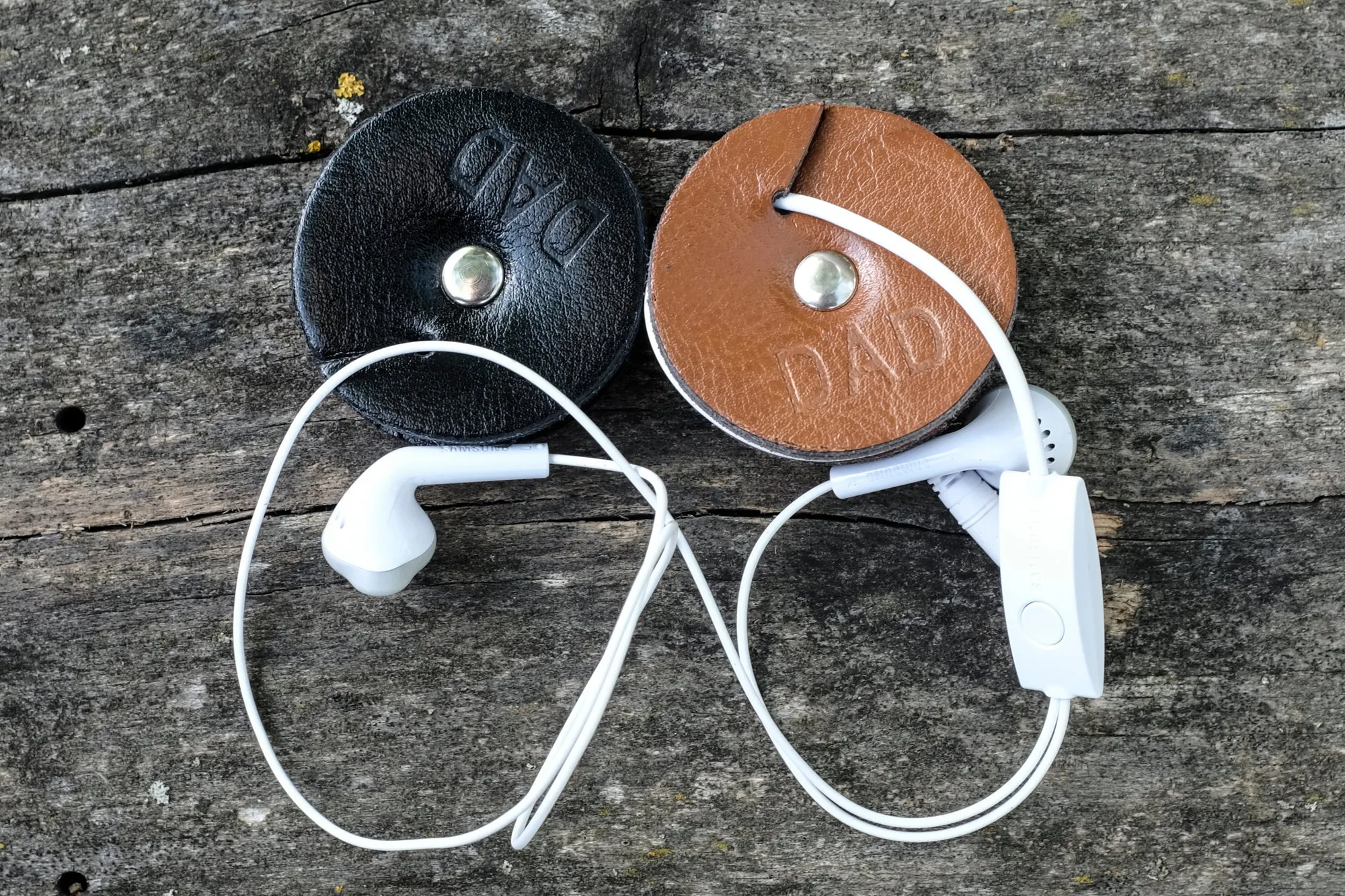 Earphone Holder - Leather Cord Holder