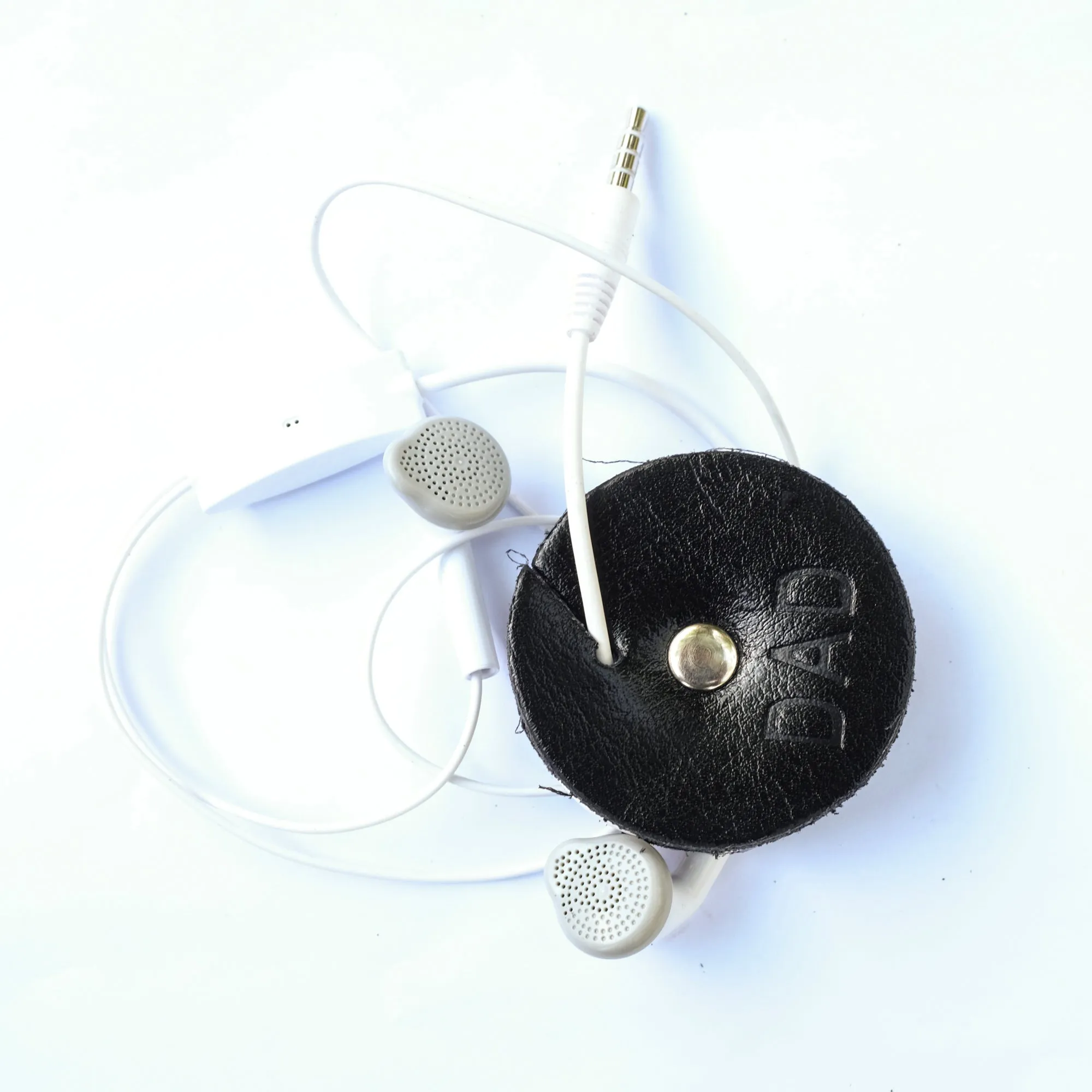 Earphone Holder - Leather Cord Holder