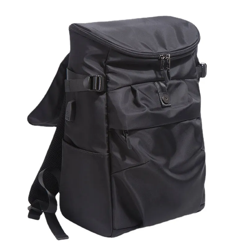 Fashion Trendy Unique Street Korean Backpack Travel Bag Men's Simple