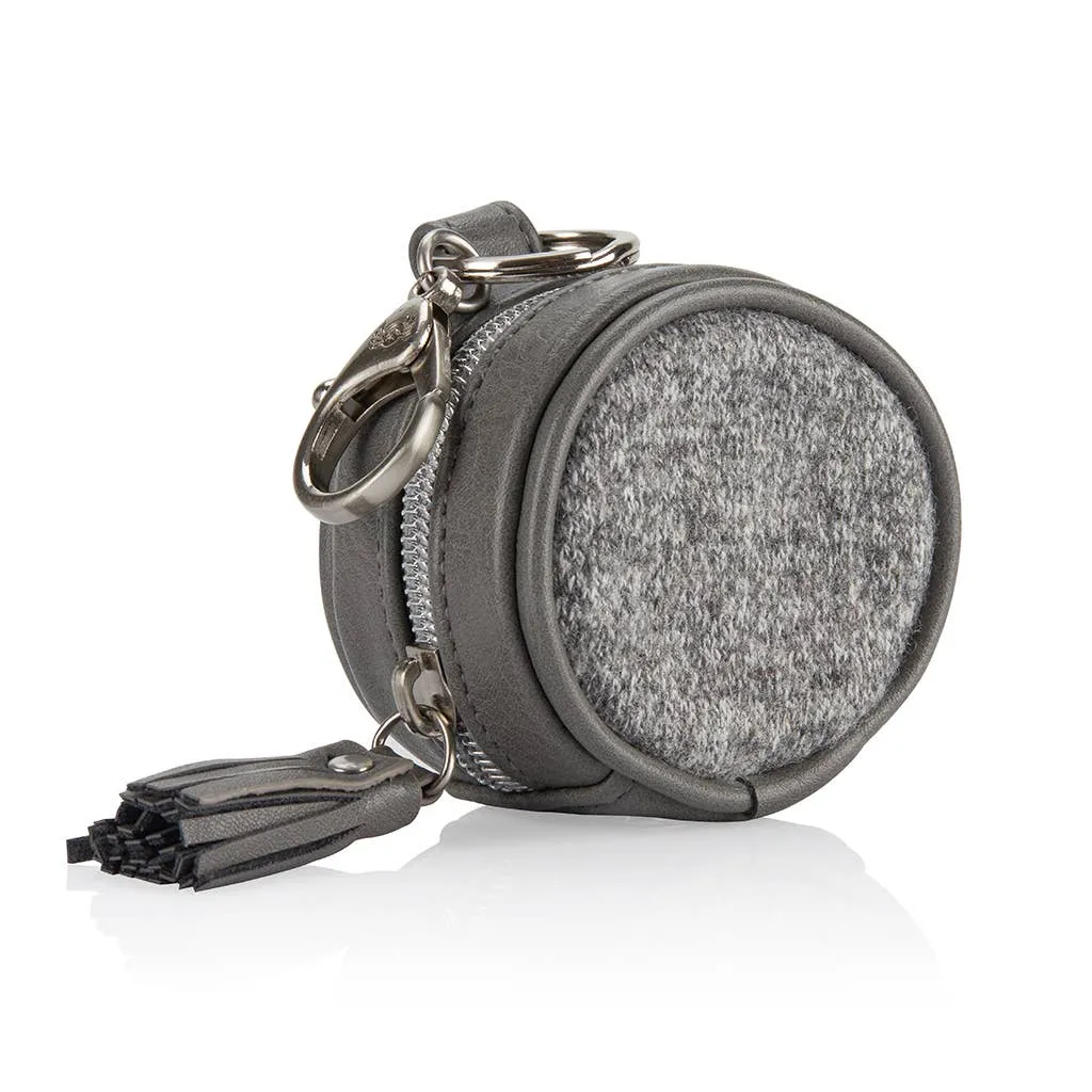 Grayson Diaper Bag Charm Pod Keychain - Stylish Storage For 2 Pacifiers, Keys, & Essentials