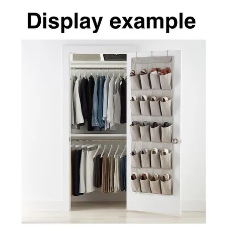 Hanging Multifunctional Non Woven Shoe & Clothing Storage Bag 9 Pockets 75x40cm
