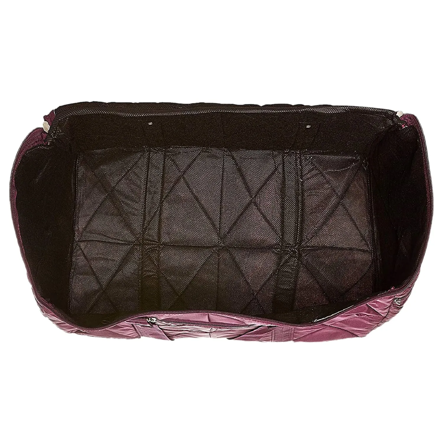 Heart Home Parachute Foldable Duffle Bag/Bag Packs With Handle For Traveling Pack of 2 (Maroon) 52HH3969