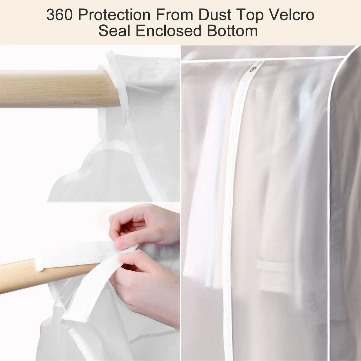 Lightweight Closet Garment Clothes Cover Protector 100x50x120 cm