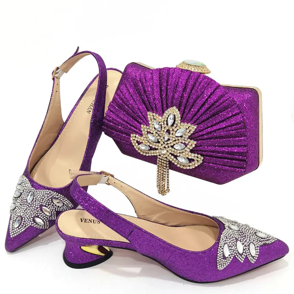 Megha Shoes & Bag Set