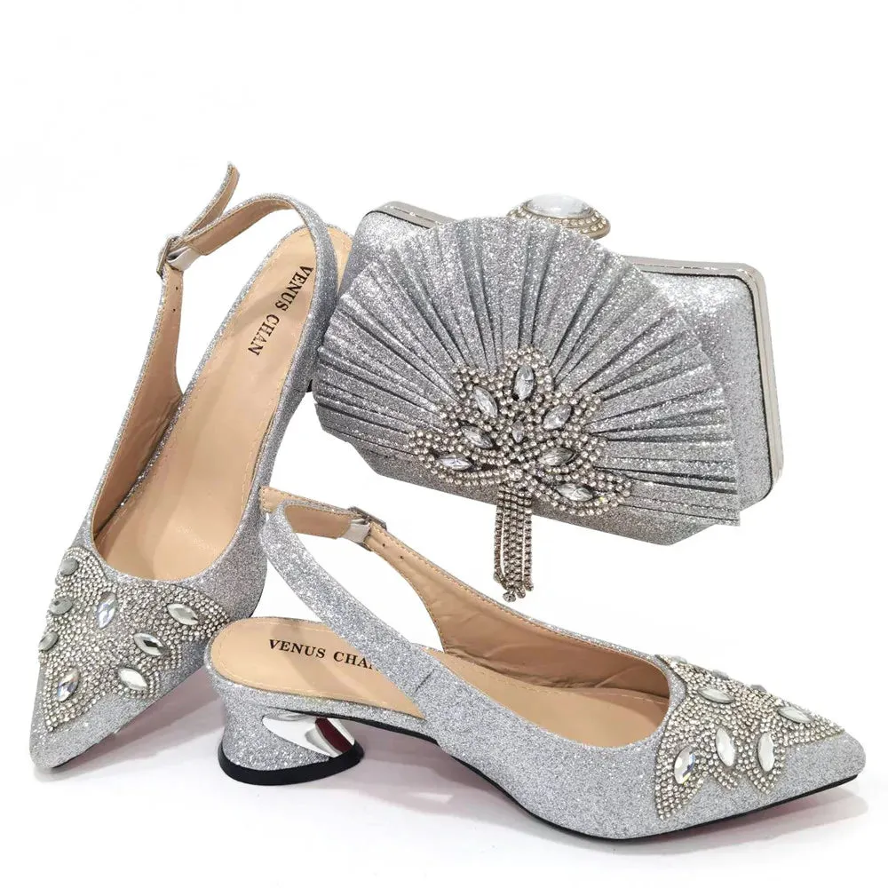 Megha Shoes & Bag Set