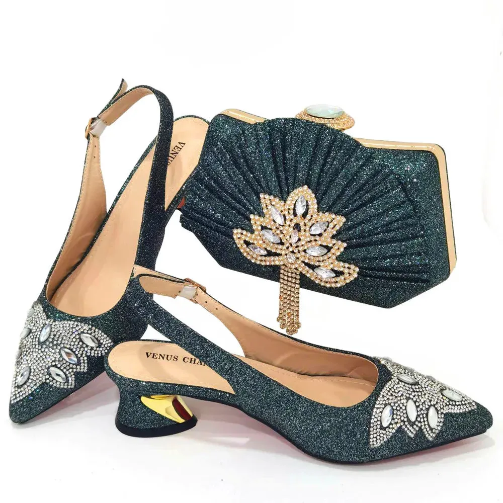 Megha Shoes & Bag Set