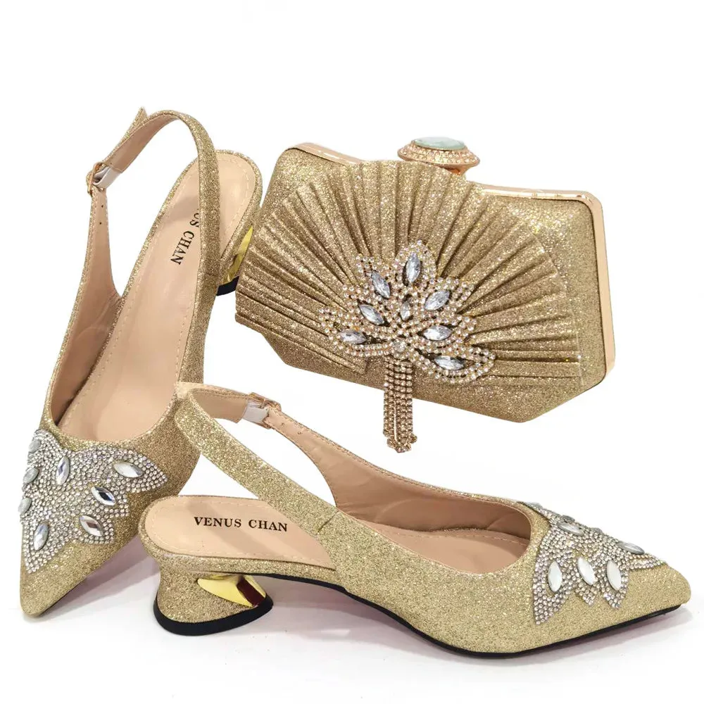 Megha Shoes & Bag Set