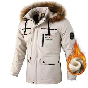 MEN'S PLUSH THICK CASUAL JACKET AUTUMN/WINTER COAT