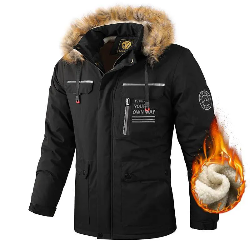 MEN'S PLUSH THICK CASUAL JACKET AUTUMN/WINTER COAT