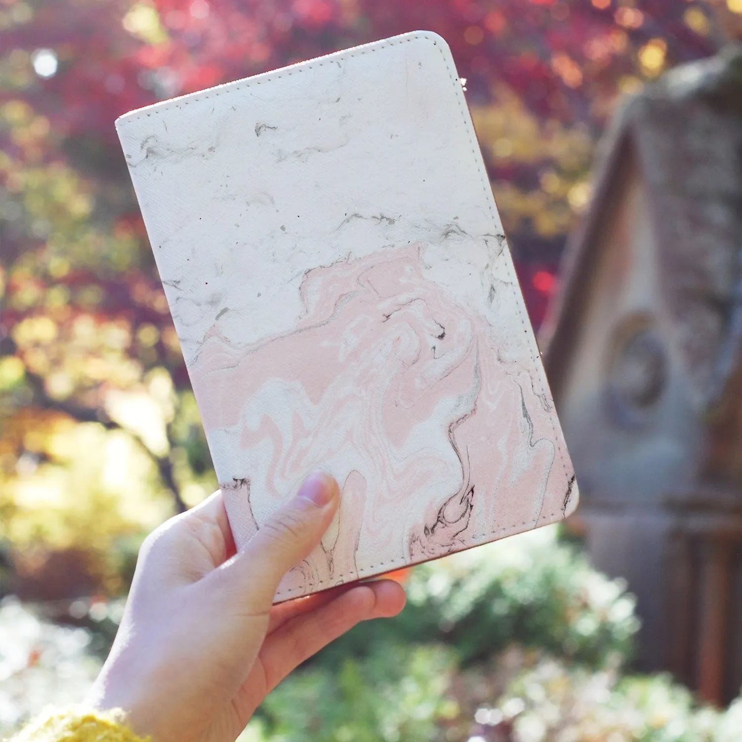 Travel Wallet - Pink Marble