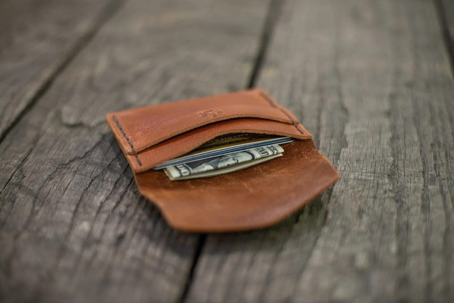 TUCK LEATHER CARD WALLET - IN STOCK