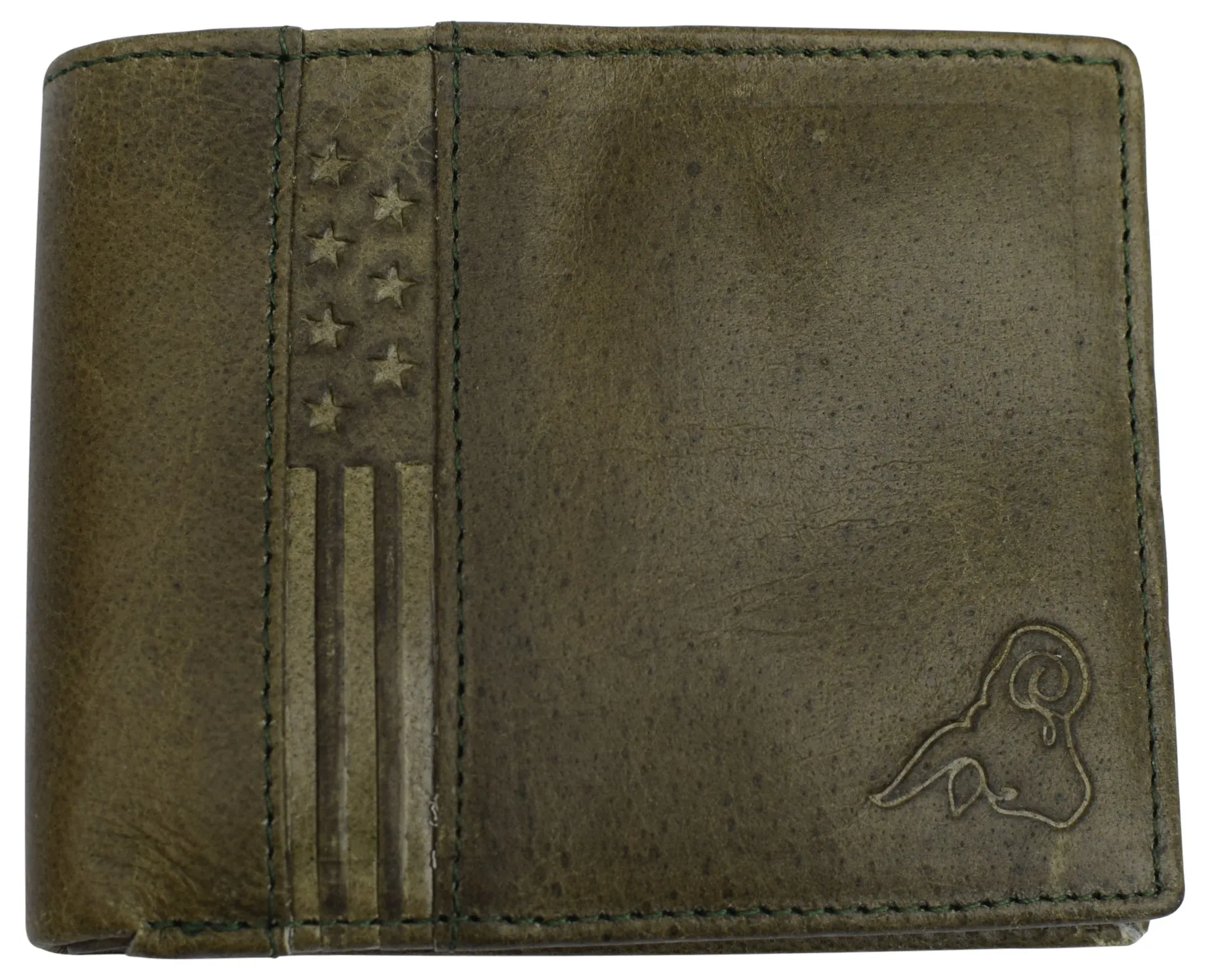 USA RFID Mens Wallet Slim Passcase Bifold with ID Window & Gift Box US Design