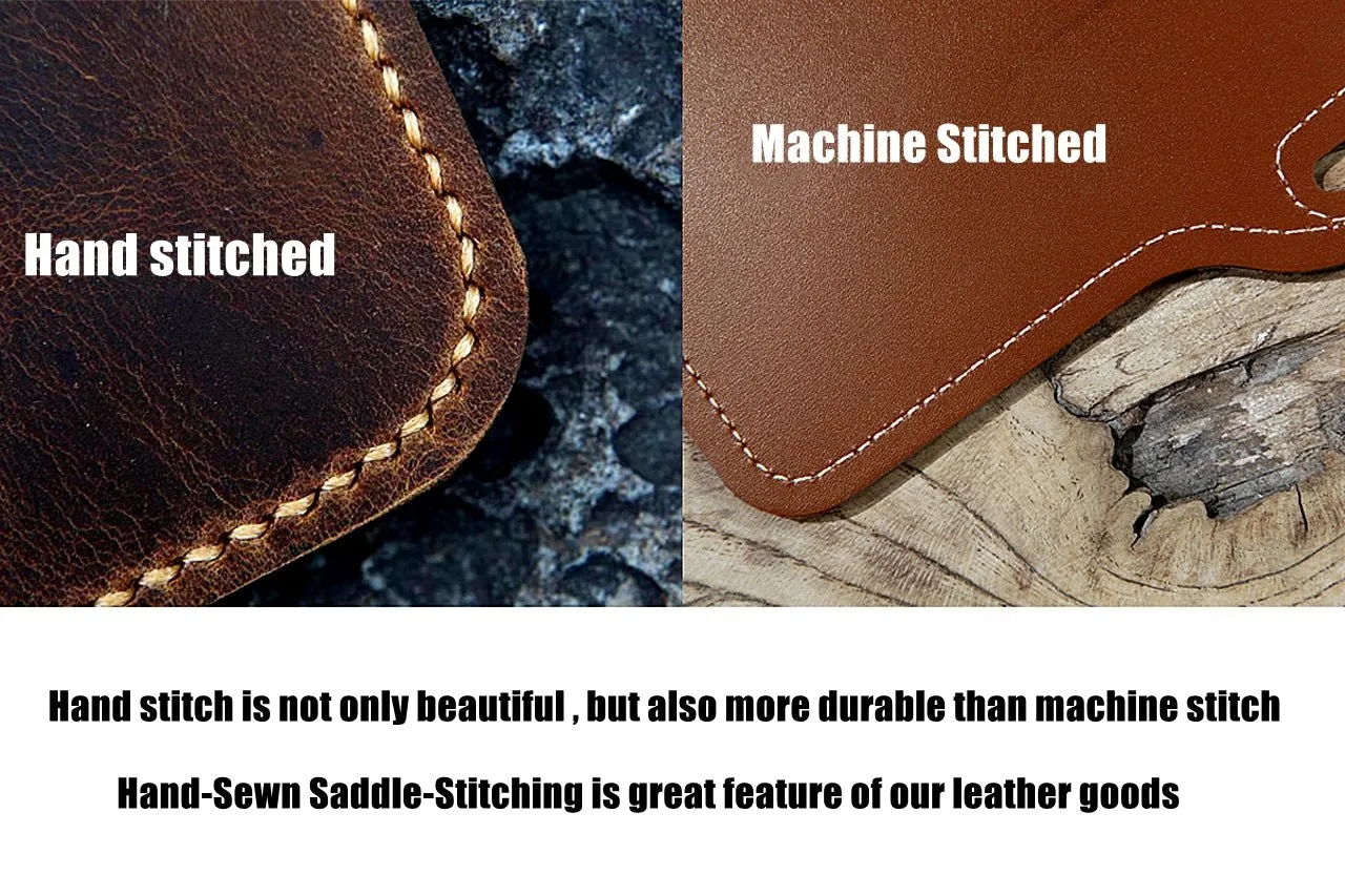 Vintage distressed leather computer case bag for macbook pro 13 14 15 16